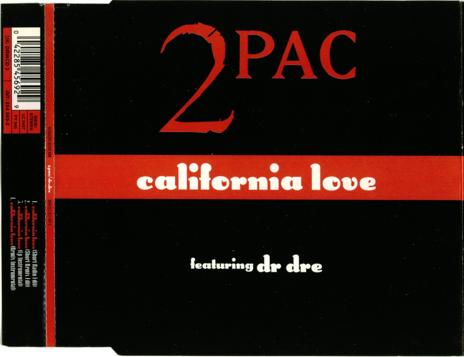 Promo, Import, Retail CD Singles & Albums: 2Pac - California Love