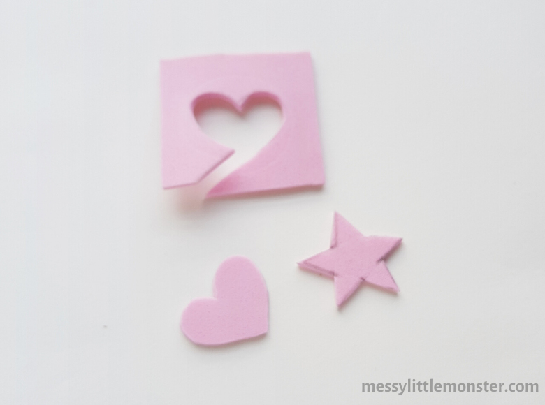 Homemade “Heart Felt” Stamps, Crafts for Kids