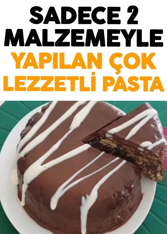 Sadece 2 Malzemeden Yapılan Çok Lezzetli Pratik Pasta Tarifi Pratik