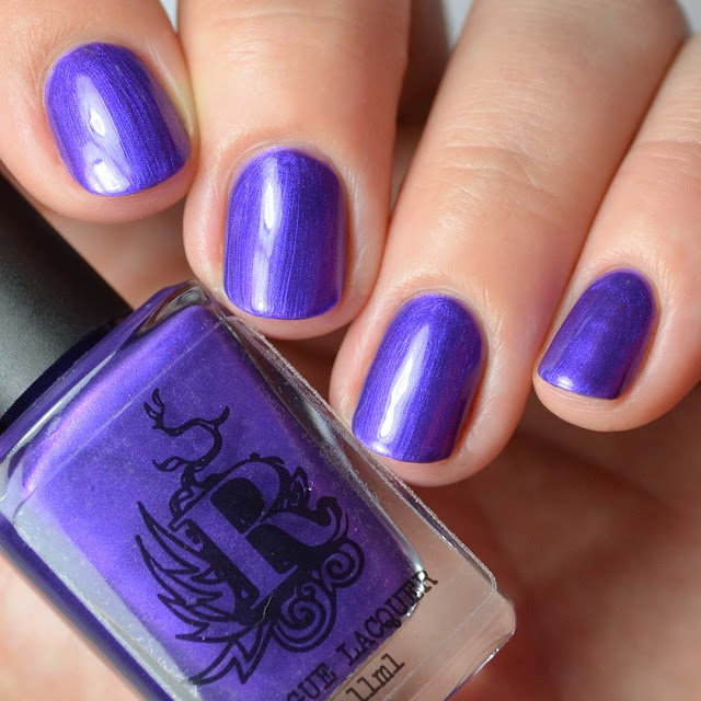 purple metallic nail polish