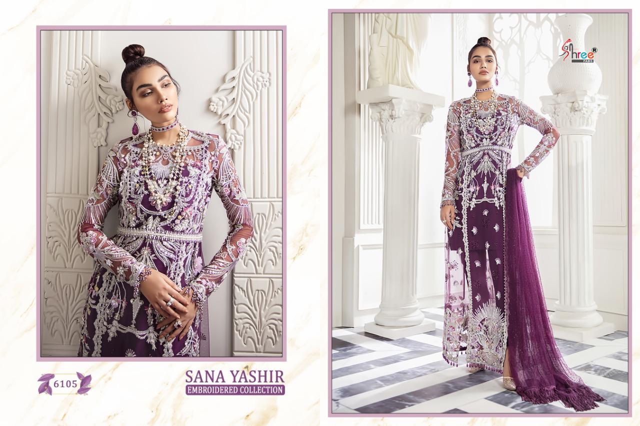 Shree Fab Sana Yashir Georgette Pakistani Suits Collection 