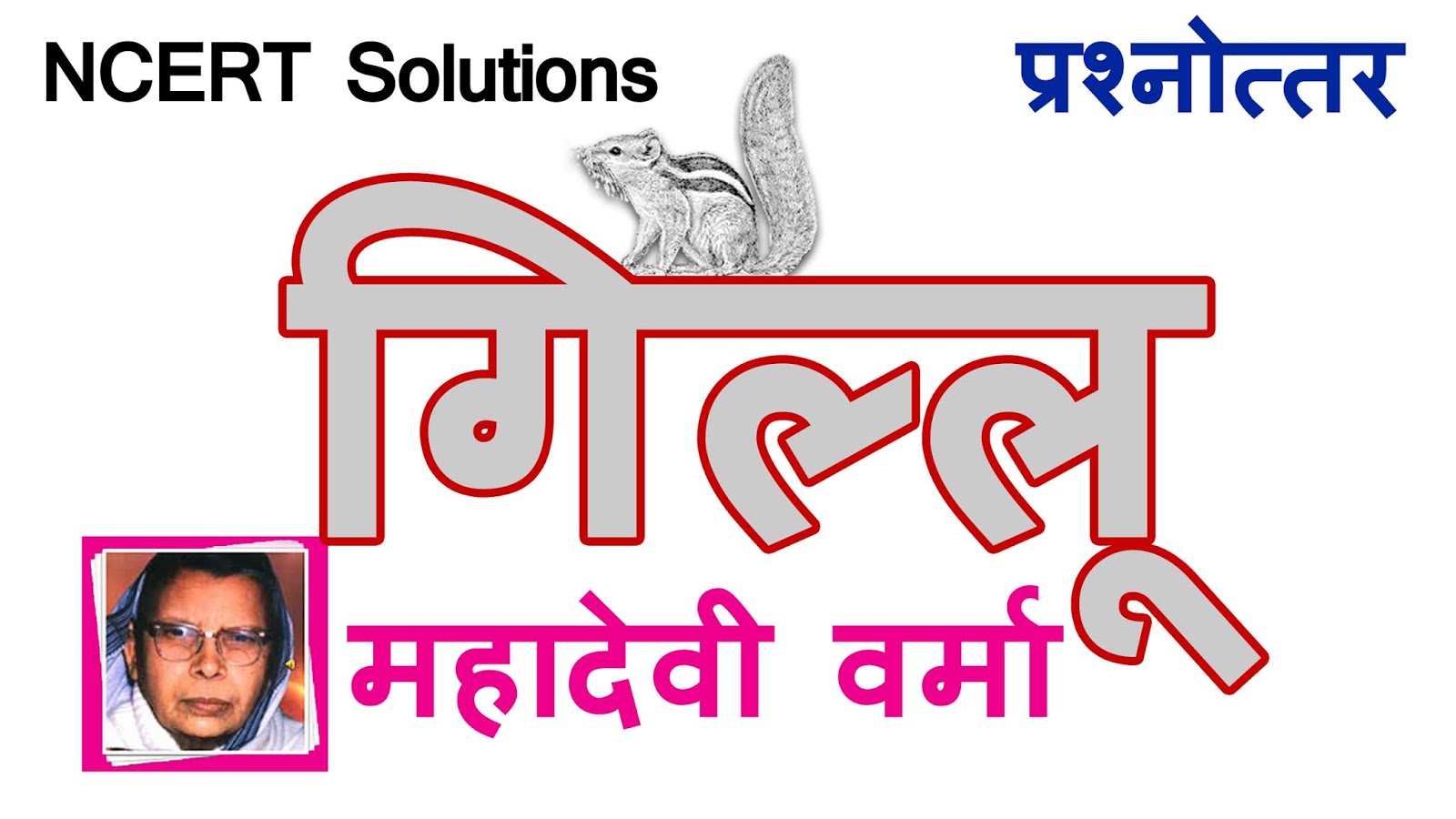 Ncert Solutions For Class 9 Hindi Sanchayan Chapter 1 Gillu Mahadevi Verma ncert solutions for class 9 hindi