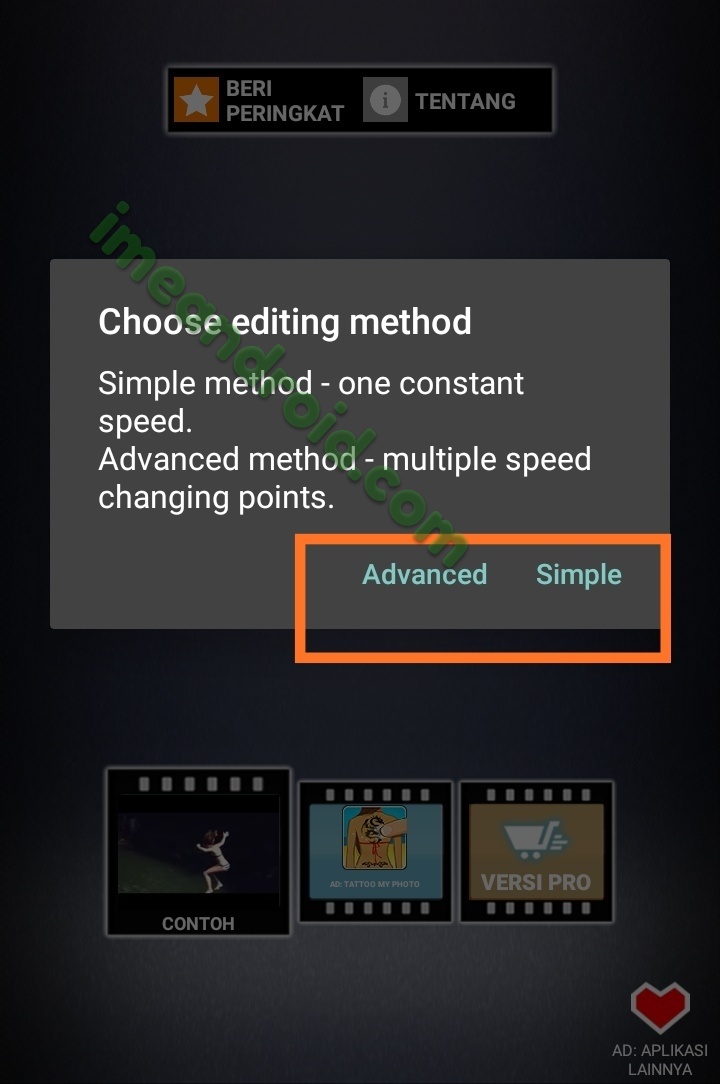 Mengedit video jadi slow motion