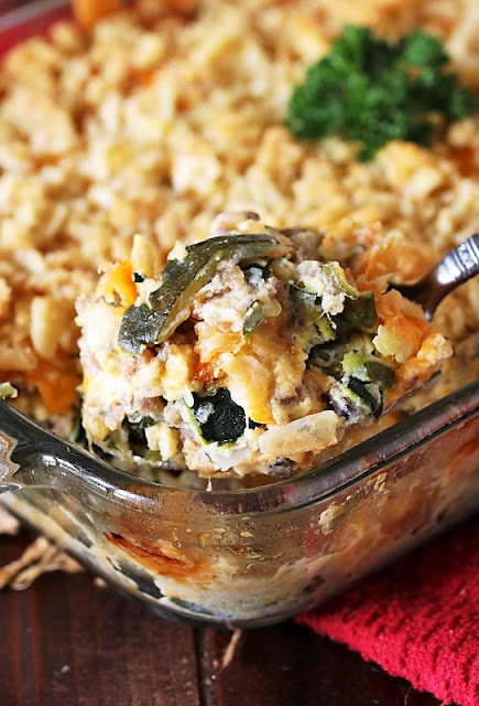 Cheesy Zucchini & Sausage Casserole-image