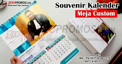 Cetak Kalender Duduk Promosi Murah Custom, Kalender duduk meja custom, Souvenir Desk Calendar, kalender promosi