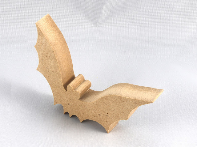 Handmade Halloween Bat Cutout - Wood Animal