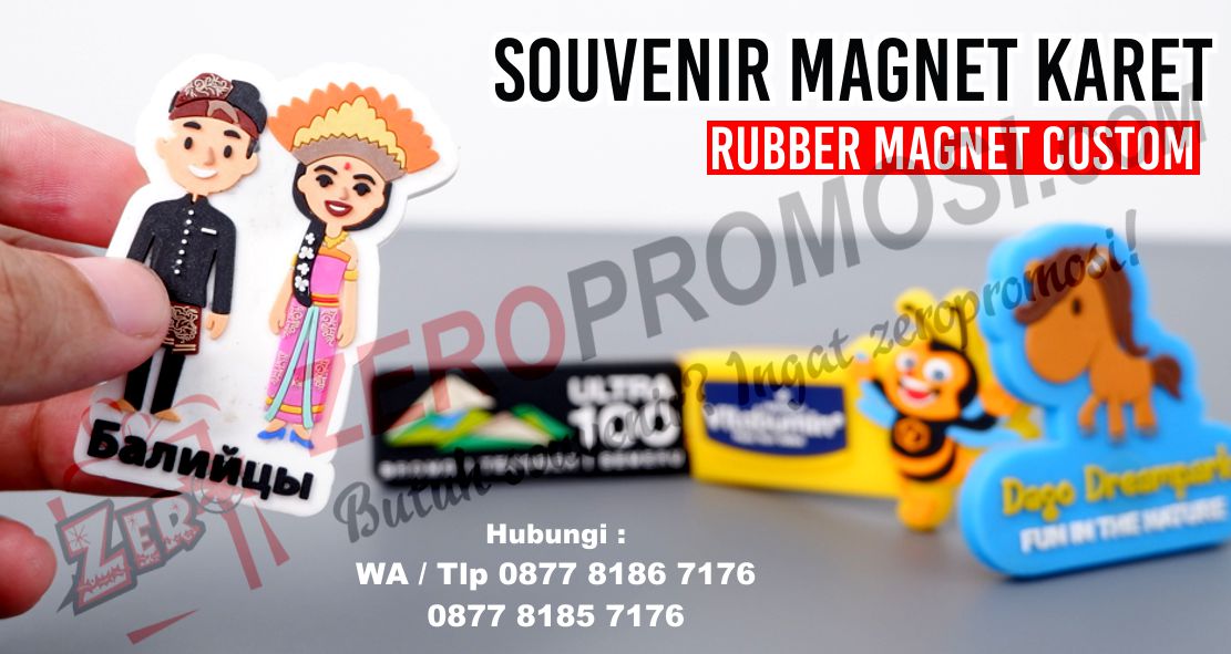 Jual Souvenir Karet Custom Kulkas Karet zeropromosi
