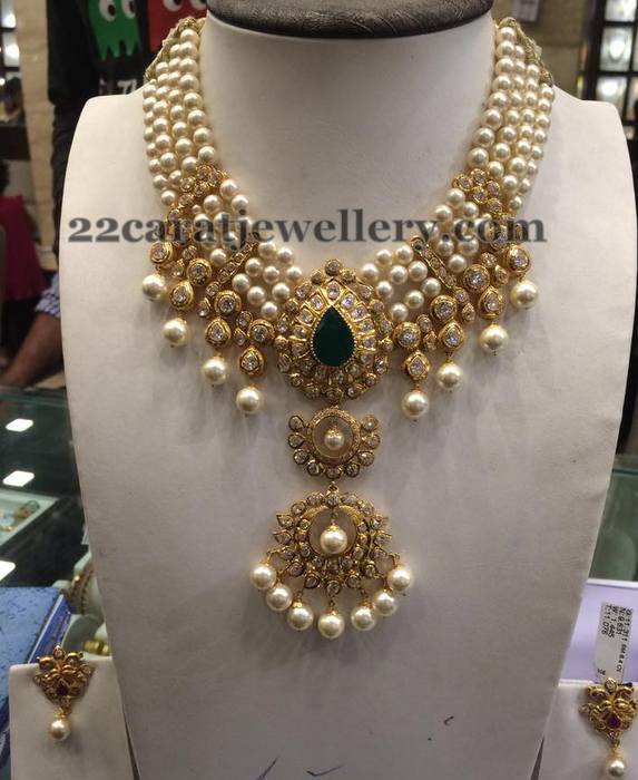 Four Layers Heavy Pearl Necklace - Jewellery Designs