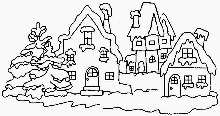 The Holiday Site: Coloring Pages of Winter Wonderland Free and Downloadable