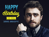 daniel radcliffe, face closeup picture for his 30th birthday celebration