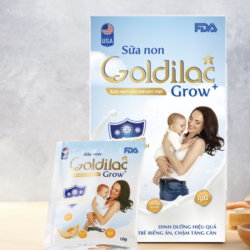 [Combo 3 Hộp] Sữa Non Goldilac Grow+ Loại 10g