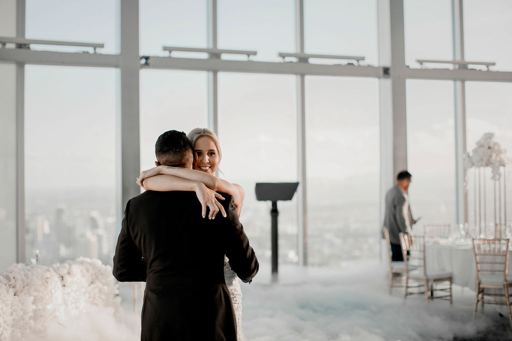 brooke and liam's white and gold wedding | to the aisle gold coast Dahlia and Grace Photography and Film weddings gold coast australia bridal gowns florals venue
