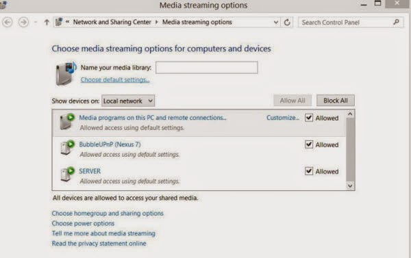 media streaming options
