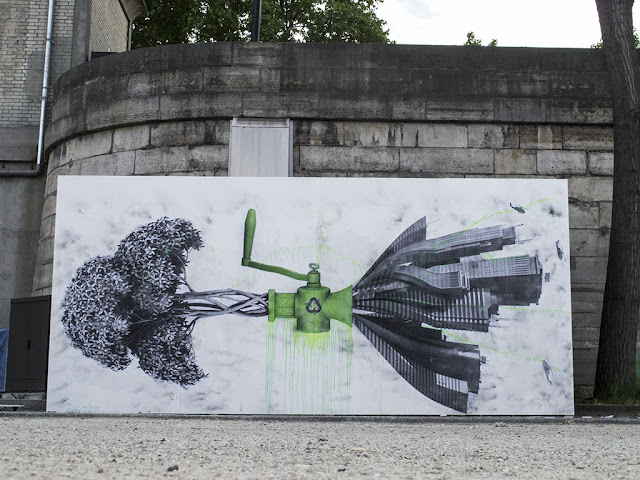 Our friend Ludo is back on the streets of Paris where he was commissioned by the city council to create a series of new piece close to the Orsay Museum.