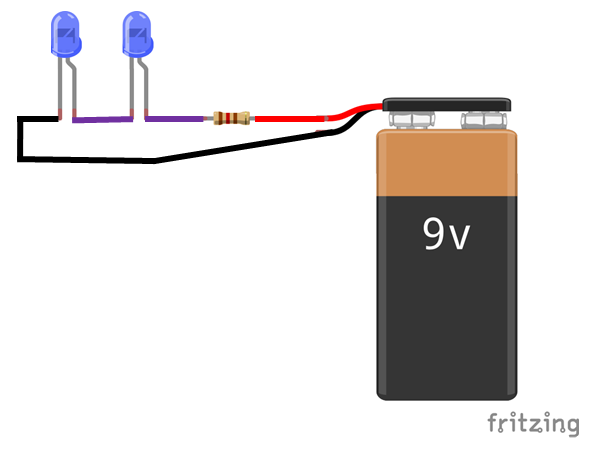 Brancher Une Led Sur Une Pile Électronique en amateur: Calculer la résistance de protection d'une LED
