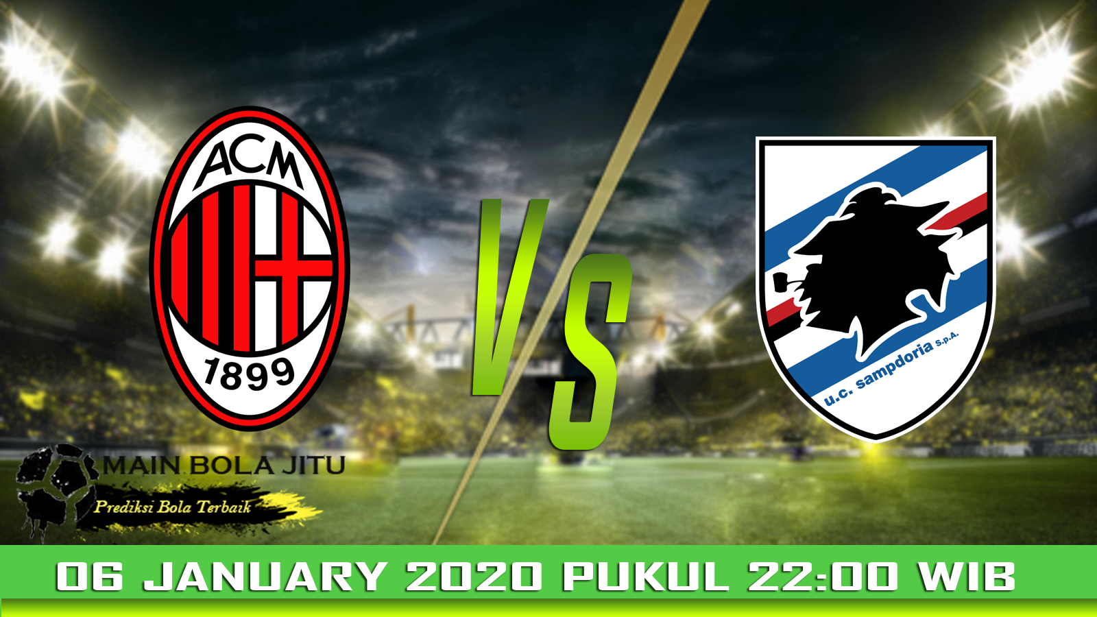 Prediksi Skor AC Milan vs Sampdoria tanggal 06-01-2020