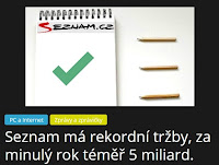 Seznam má rekordní tržby, za minulý rok téměř 5 miliard. - AzaNoviny