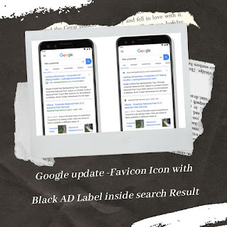 Google Rolling Out Update By Adding The Favicon Icon With The Black AD Tag To The Search Results Google Rolling Out Update By Adding The Favicon Icon With The Black AD Tag To The Search Results