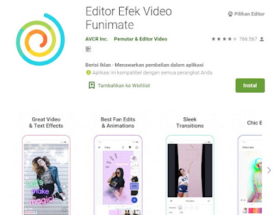 Editor Efek Video Funimate Aplikasi Edit Video Android