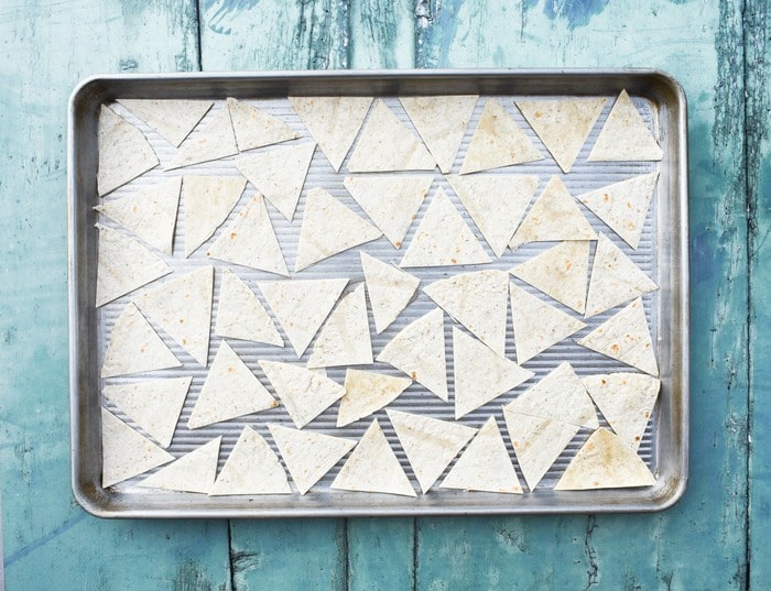 Making Paprika Chips - Step 3 Making Paprika Chips - Step 3 - tortillas