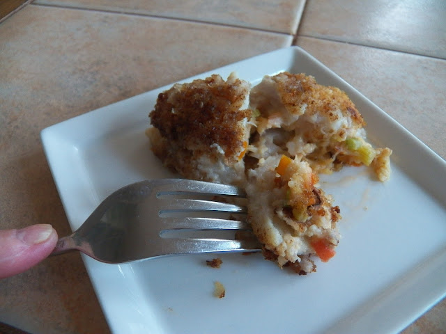 Sole with Crab Cake Stuffing