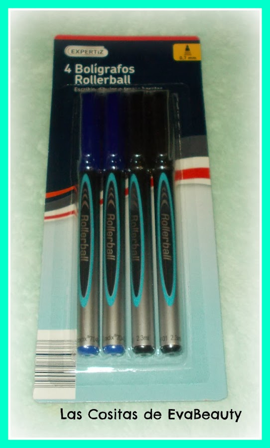Bolígrafos gel Expertiz papeleria aldi supermercado
