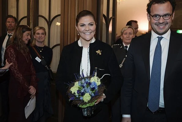 Commemorative ceremony at The Great Synagogue of Stockholm. Crown Princess Victoria wore Gianvito Rossi Levy Boots.