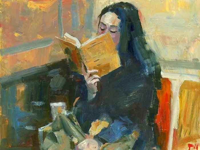 Женщина с книгой. Darren Thompson Женщина с книгой. Darren Thompson