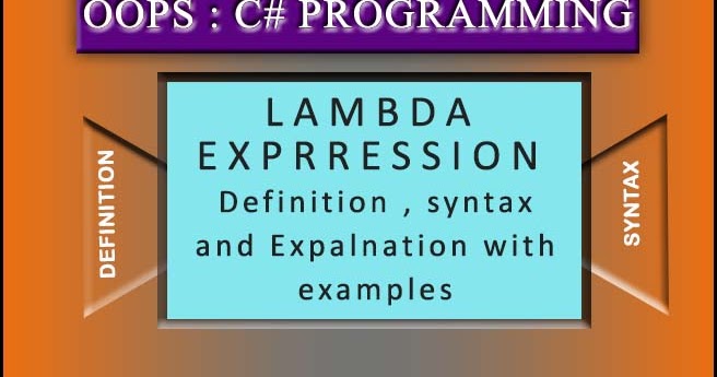 LAMBDA EXPRESSION IN C# ~ readrwrite blogs