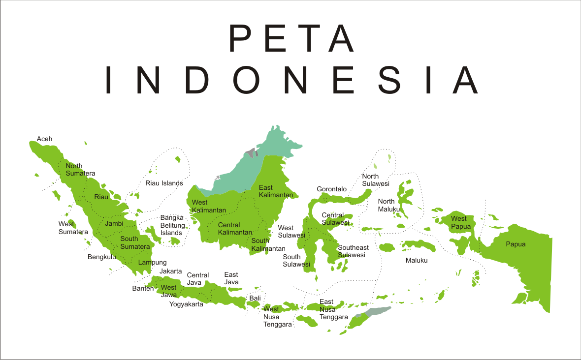 Peta Indonesia lengkap dengan provinsinya