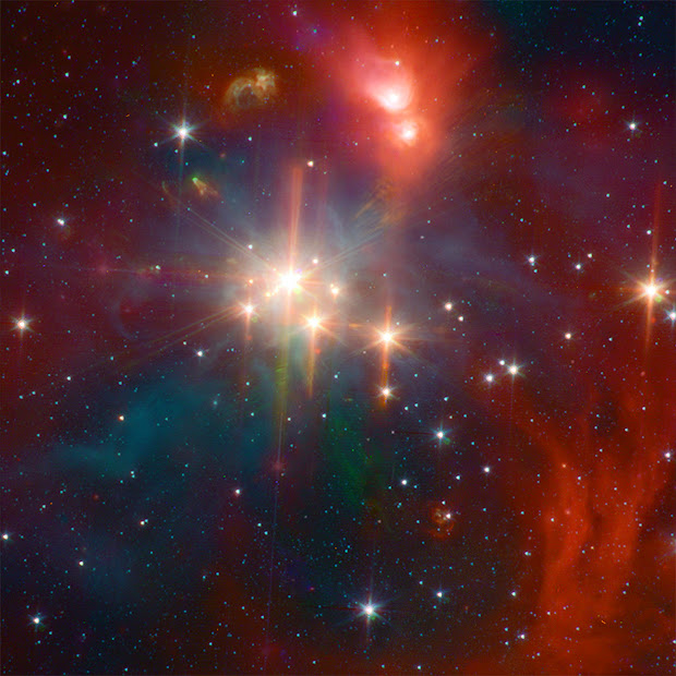 The Coronet Cluster as beautifully pictured by Spitzer!