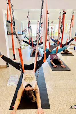 clases yoga aérea