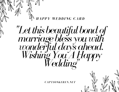 kartu & ucapan happy wedding bahasa inggris