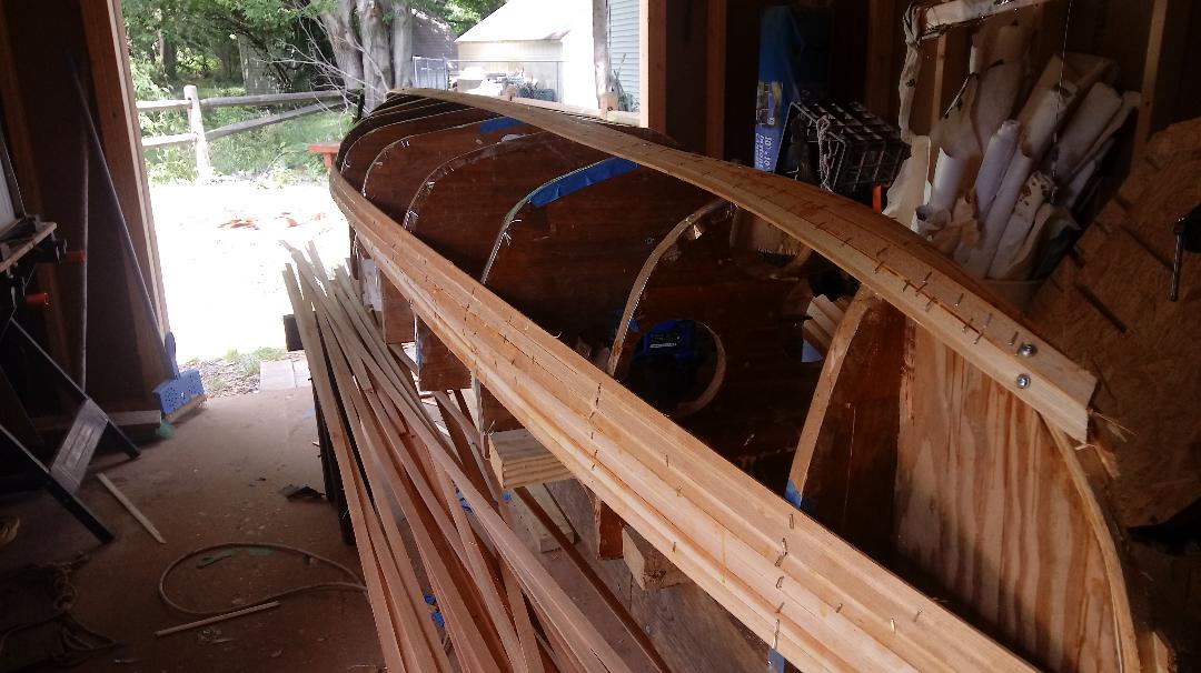 Nymph, a 20 pound canoe. Tumblehome
