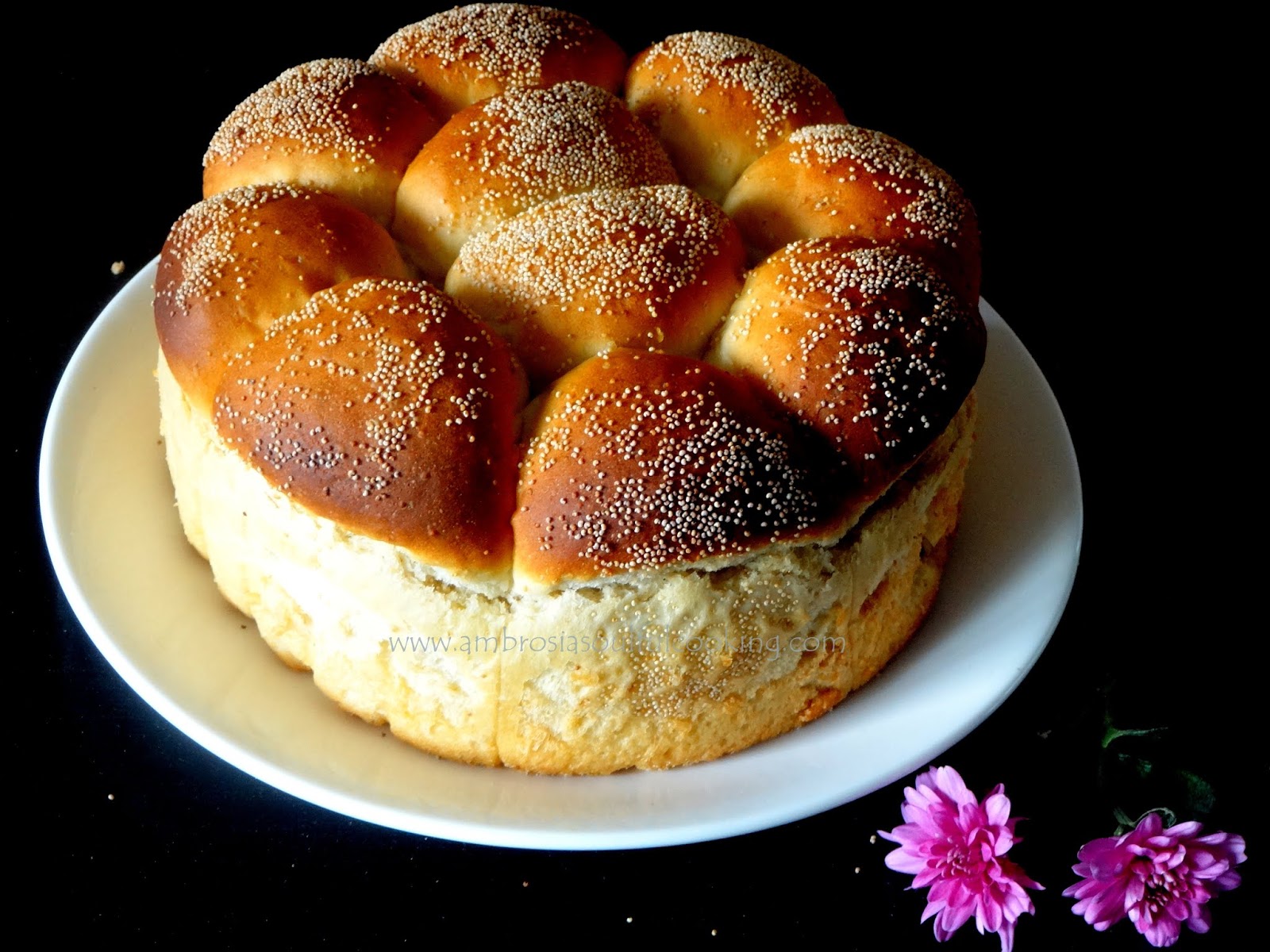 Poppy Seed Bread Rolls (Vegan) BreadBakers Ambrosia