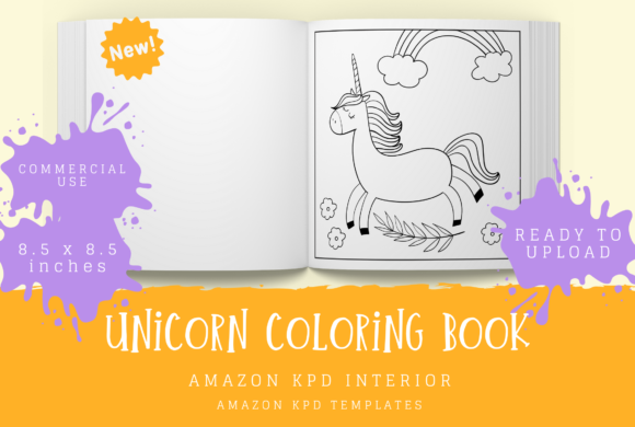 Download Free Free Svg File Unicorn Coloring Book For Kids SVG DXF Cut File