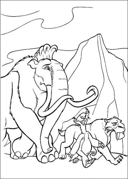 ice age 4 coloring pages games - photo #3