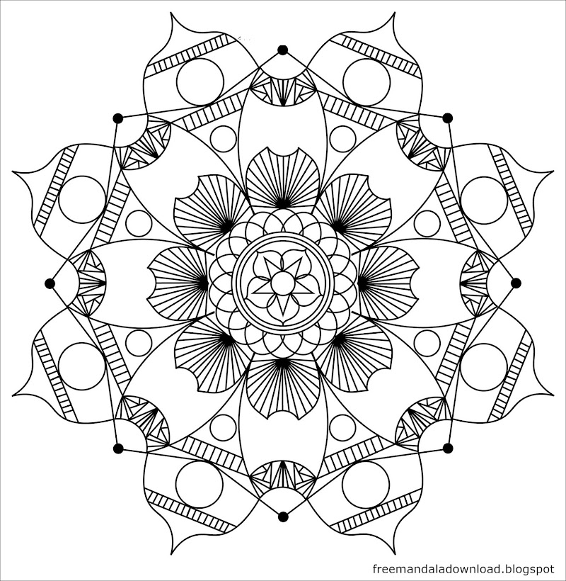 Schöne Mandalas Malvorlagen zum Drucken und Ausmalen - Free Mandala