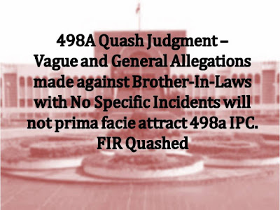 498A, How to Quash 498a, 498a Quashing, 498a Quash Judgments