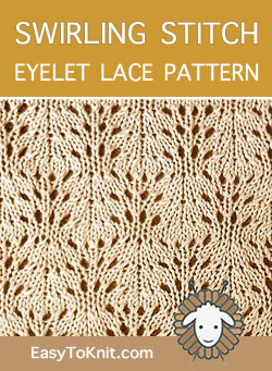 Eyelet lace pattern, Free and Easy!