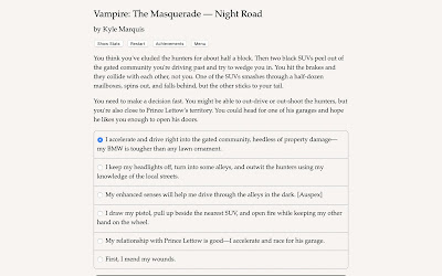 Vampire The Masquerade Night Road Game Screenshot 4