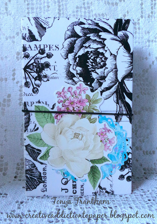 Creative Addiction to Paper Decoupage Journal Cover DIY