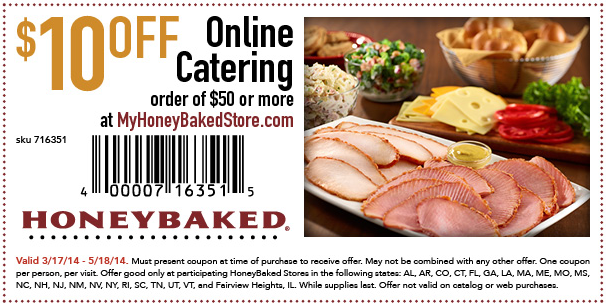 Honey Baked Ham Printable Coupons May 2018 - Printable Coupon Codes 2018