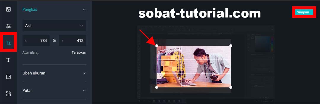 Cara Meng Crop Gambar Sesuai Bentuk Online - Sobat-Tutorial