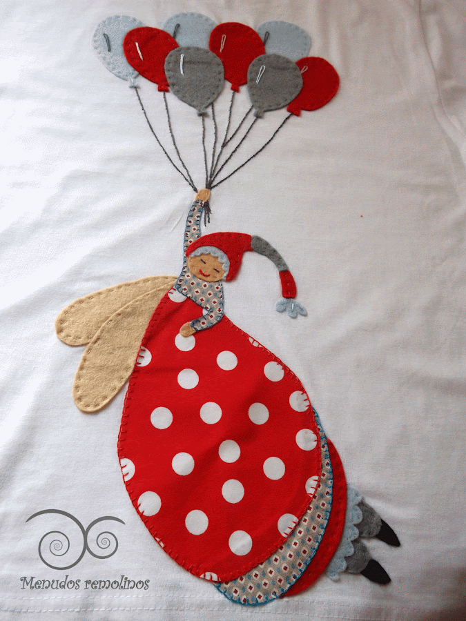 Camiseta duende ocho globos