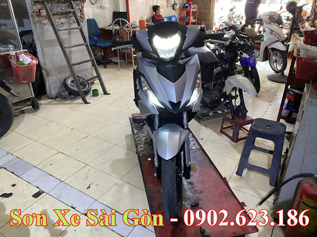 Mẫu Xe Honda Winner  sơn màu bạc nhám cực đẹp