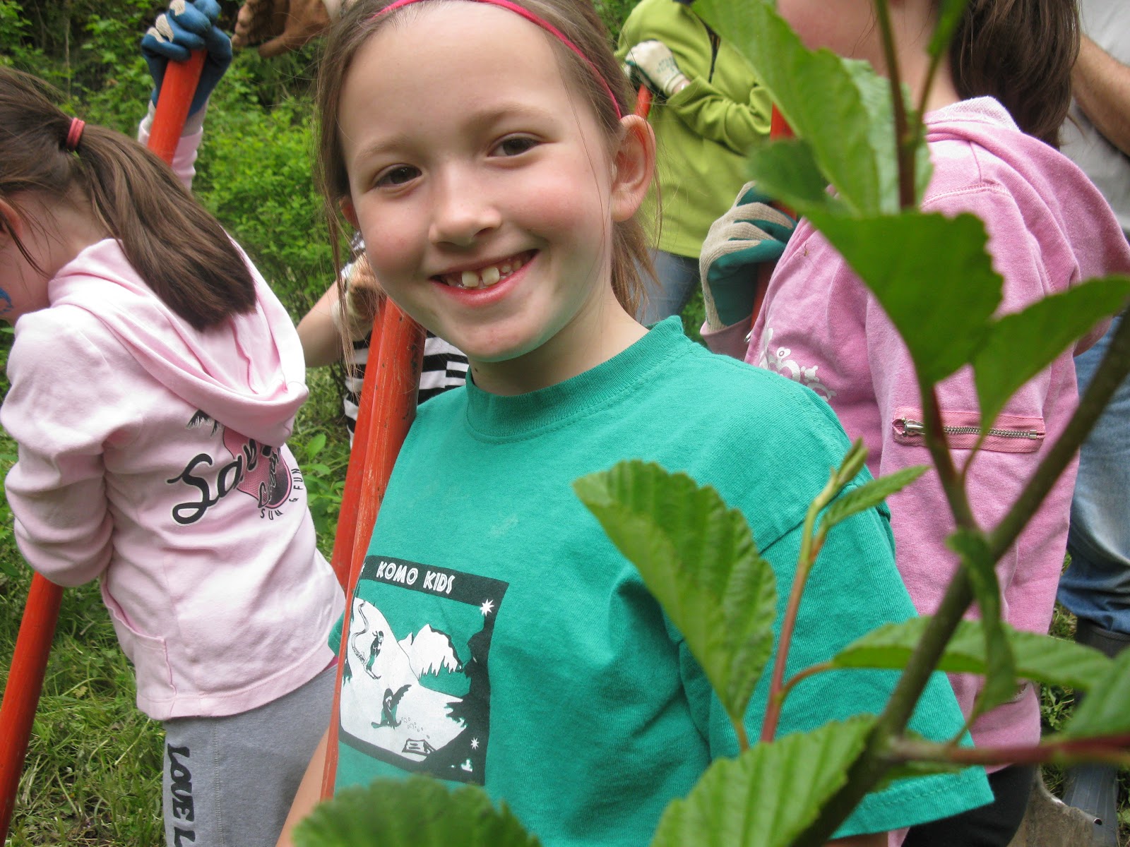 Avery and Annalise Girl Scout Work Party