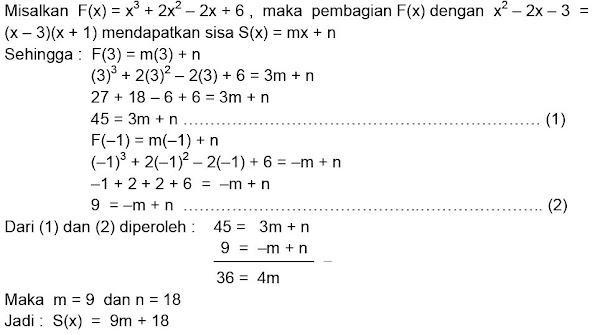 Teorema Sisa Mata Pelajaran