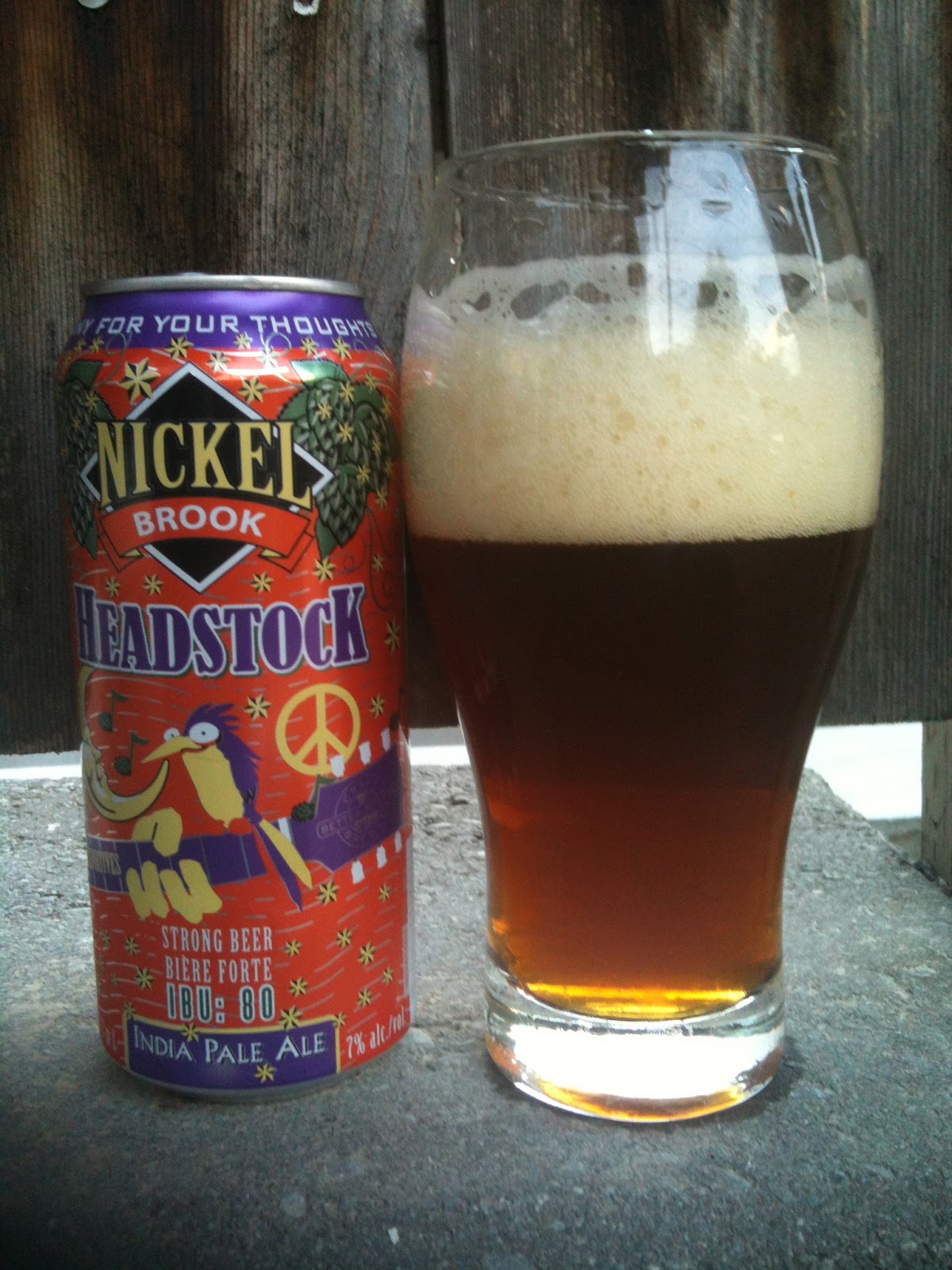 Stout Man in a Bitter World Nickelbrook Headstock IPA