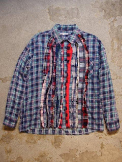 REBUILD BY NEEDLES "Ribbon Flannel Shirt in Assorted Color" Fall/Winter 2015 SUNRISE MARKET